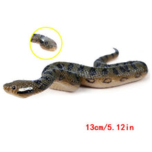 Load image into Gallery viewer, Fake Realistic Rubber Toy Snake North Us Green Anaconda Scary Halloween Props