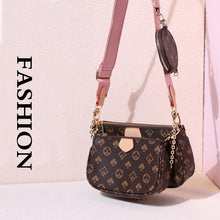 Load image into Gallery viewer, Famous Brand Designer 3-IN-1 Messenger Bag Satchel Leather Floar Crossbody Bag Handbag Tote Clutch New Shoulder Bag Classic Hobo