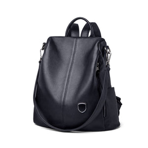 Famous Brand Women Backpack 100% Genuine Leather Causal School Bags Travel Cowskin Female Shoulder Bag Backpacks#Z186