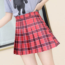 Load image into Gallery viewer, Fashion 2021 Summer Women Skirts Korean Cute Style Plaid Skirts for Girls High Waist School Pleated Mini jk Skirts Women