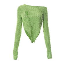 Load image into Gallery viewer, Fashion 2022 Summer Chic White Women&#39;s Clothing Basic  Bottoming Crop Top Rave Festival Sexy Long Sleeves Tops Streetwear