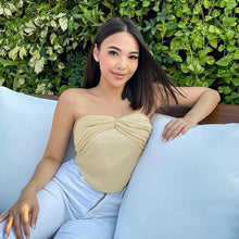 Load image into Gallery viewer, Fashion Elegant Lace Tube Top Crop Tops for Women Summer Sexy Backless Tanks Cropped Party Club Clothes Streetwear Shirt Tee