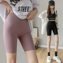 Load image into Gallery viewer, Fashion Fitness Biker Shorts Summer High Waist Sweatpants Women&#39;s Cycling Shorts Ladies Solid Thin Casual Stretch Sports Shorts