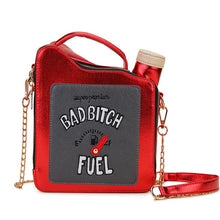 Load image into Gallery viewer, Fashion Fun Embroidery Letters Gasoline Bottle Crossbody Bag for Women Purses and Handbags Shoulder Chain Bag Girl&#39;s Purses