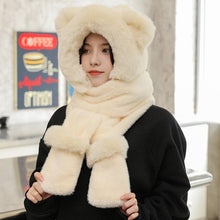 Load image into Gallery viewer, Fashion Ladies Cold-proof Gloves Scarf One-piece Hat Winter Cycling Windproof Bib Cover Ear Protection Face Plush Keep Warm Hat