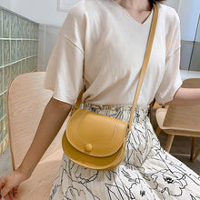 Load image into Gallery viewer, Fashion New Women Crossbody Shoulder Bag Retro Saddle PU Leather Small Purse Ladies Pure Color Bags