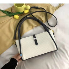 Load image into Gallery viewer, Fashion Plaid Handbags Korean Style Trendy One Shoulder Hit Color Crossbody Textured Shoulder Bag