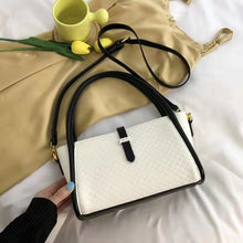 Load image into Gallery viewer, Fashion Plaid Handbags Korean Style Trendy One Shoulder Hit Color Crossbody Textured Shoulder Bag