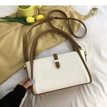 Load image into Gallery viewer, Fashion Plaid Handbags Korean Style Trendy One Shoulder Hit Color Crossbody Textured Shoulder Bag