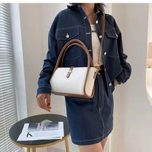 Load image into Gallery viewer, Fashion Plaid Handbags Korean Style Trendy One Shoulder Hit Color Crossbody Textured Shoulder Bag