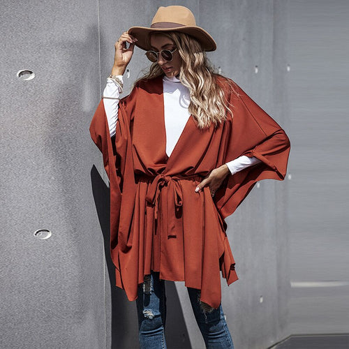 Fashion Spring Autumn 2021 New Women Lace Up Pleated Irregular Deep V-neck Blazer New Lapel Long Sleeve Loose Fit Jacket