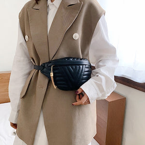 Fashion Women Messenger Belt Bag Pack leather Waist Bags Girl Travel Small Fanny Chest Pack Bolsas Ladies Mini Shoulder Bag