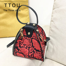 Load image into Gallery viewer, Fashion Women&#39;s Trend Large Capacity Leather Wristlets Bag Female Snack Print Bag High Street Quality Ladies Purses