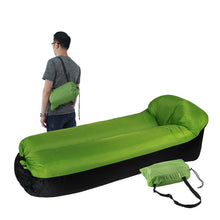 Load image into Gallery viewer, Fast Inflatable Air Lounger Sofa Bed Camping Furniture lazy Sleeping Bag And Air Beach Chair Seat Cushion in Outdoor