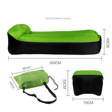 Load image into Gallery viewer, Fast Inflatable Air Lounger Sofa Bed Camping Furniture lazy Sleeping Bag And Air Beach Chair Seat Cushion in Outdoor