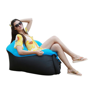 Fast Inflatable Air Lounger Sofa Bed Camping Furniture lazy Sleeping Bag And Air Beach Chair Seat Cushion in Outdoor