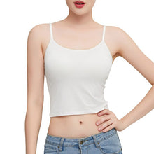 Load image into Gallery viewer, Female Sleeveless Cropped Vest Sexy Tank Top Black Halter Crop Tops Women Summer Camis Backless Camisole Fashion Casual Tube Top
