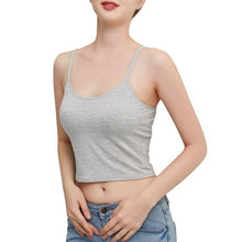 Load image into Gallery viewer, Female Sleeveless Cropped Vest Sexy Tank Top Black Halter Crop Tops Women Summer Camis Backless Camisole Fashion Casual Tube Top