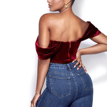 Load image into Gallery viewer, Female Strapless Bodysuit Sexy 2021 Summer New Solid Fish Bone Fashion Short Sleeve Women Slim Backless Bodycon