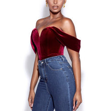 Load image into Gallery viewer, Female Strapless Bodysuit Sexy 2021 Summer New Solid Fish Bone Fashion Short Sleeve Women Slim Backless Bodycon