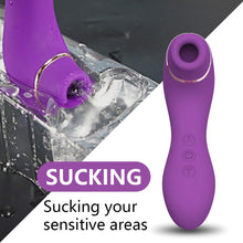 Load image into Gallery viewer, Female Sucking Vibrator Clit Sucker Clitoris Stimulator Female Masturbator Nipple Licking Tongue Oral Adult Sex Toys for Women