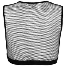 Load image into Gallery viewer, Femme Lingerie Womens Hollow Out Fishnet Elastic Exotic Open Bras Crisscross Front Cutout Underboob Vest Crop Tops Clubwear