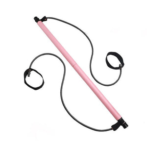 Fitness Multi-functional Yoga Pull Rods Portable Gym Pilates Bar Resistance Band Trainer Pilates Bar Gym Stick Workout