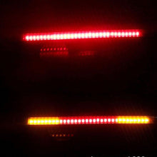 Load image into Gallery viewer, Flexible 48 LED Motorcycle Light Bar Strip Tail Turn Signal Tail Rear Brake Stop Bulb Lamp Brake Light 2835 3014 SMD Dual Color