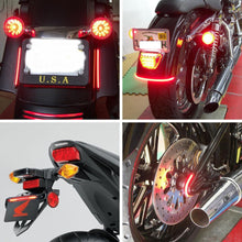 Load image into Gallery viewer, Flexible 48 LED Motorcycle Light Bar Strip Tail Turn Signal Tail Rear Brake Stop Bulb Lamp Brake Light 2835 3014 SMD Dual Color