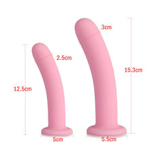 Load image into Gallery viewer, Flexible Wearable Plug Massager with Stronger Sucker Base for Beginner Advanced Users Soft Silicone Massage Sticks for Women