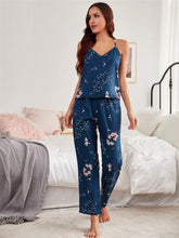 Load image into Gallery viewer, Floral Print Sleepwear Comfortable Pyjamas Cute Top and Long Pants Sexy Nightgown Soft Homewear