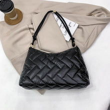 Load image into Gallery viewer, Folds Small Tote Padded Handbags Designer Quilted Women Shoulder Bags Luxury Nylon Down Cotton Underarm Bag Winter Purse 2022