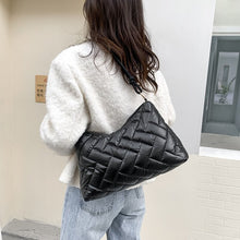 Load image into Gallery viewer, Folds Small Tote Padded Handbags Designer Quilted Women Shoulder Bags Luxury Nylon Down Cotton Underarm Bag Winter Purse 2022