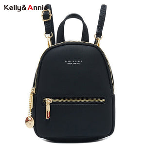 Forever Young Designer Women Backpack Mini Soft Touch Leather Small Backpack Female Fashion Ladies Bagpack Satchel Shoulder Bag