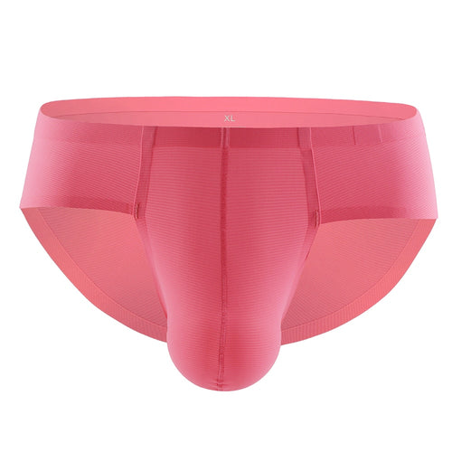 Gay Mens String Bikini Briefs Sexy Mens Panties Ice Silk Men Underwear Penis Seamless Brief Erotic Men Underpants Lingerie