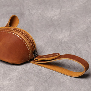 Genuine Leather Coin Purse Creative Cute Mouse Storage Bag Trend Zipper Pocket Men Women Portable Wallets Children&#39;s Key Bags