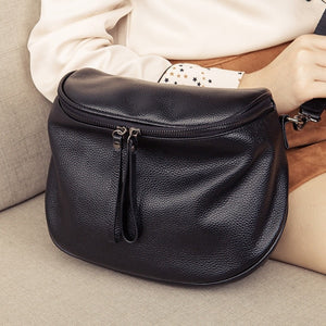 Genuine Leather Crossbody Bags For Women Shoulder Bag Women&#39;s Luxury Handbags Fashion Saddle Bag Female Tote Purse sac a main