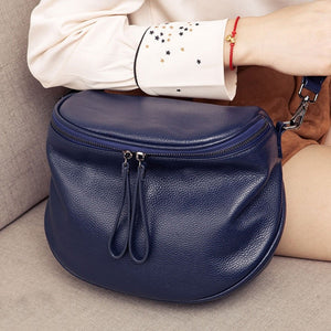 Genuine Leather Crossbody Bags For Women Shoulder Bag Women&#39;s Luxury Handbags Fashion Saddle Bag Female Tote Purse sac a main