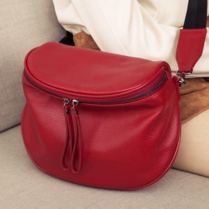 Genuine Leather Crossbody Bags For Women Shoulder Bag Women&#39;s Luxury Handbags Fashion Saddle Bag Female Tote Purse sac a main