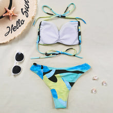 Load image into Gallery viewer, Geometric Print Bikini 2021 Sexy Swimwear Women Swimsuit Female Two Pieces Bikini Set Bather Bathing Suit Summer Beach Wear Swim