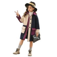 Load image into Gallery viewer, Girls Jacket Autumn Winter Jackets For Girls Wool Coats Fashion Children Clothing Girls Outerwear Coat 4 6 8 10 12 13 Years