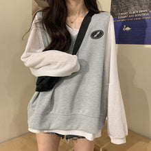 Load image into Gallery viewer, Girls&#39; summer loose V-neck simple sleeveless sweater vest + medium length lazy bottom coat