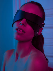 Glamour Seduction Female Leather Blindfold SM Sex Feminine Blindfold Flirting Sexy Blindfold
