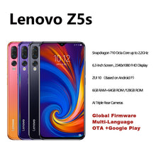 Load image into Gallery viewer, Global Version Lenovo Z5s Snapdragon 710 Octa Core 64GB 128GB SmartPhone Face ID 6.3 AI Triple Rear Camera  Android P Cellphone