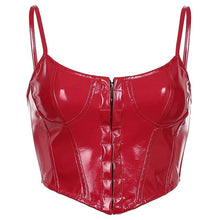 Load image into Gallery viewer, Gothic Crop Top Punk Rock Style Camisole Club Party Outfits Casual Streetwear Women&#39;s Corset Sexy Low-cut Bustier Sling Breasted