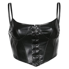 Load image into Gallery viewer, Gothic Crop Top Punk Rock Style Camisole Club Party Outfits Casual Streetwear Women&#39;s Corset Sexy Low-cut Bustier Sling Breasted