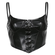 Load image into Gallery viewer, Gothic Crop Top Punk Rock Style Camisole Club Party Outfits Casual Streetwear Women&#39;s Corset Sexy Low-cut Bustier Sling Breasted