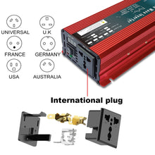 Load image into Gallery viewer, Pure Sine Wave Inverter 12V 24V 220V 110V 1000W 1600W 2000W 3000W Power Converter Solar 12V To 220V Inverter Transformer LED