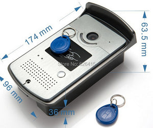Video Intercom Door Phone System 1 RFID Card Reader HD Doorbell Camera In Stock Wholesale