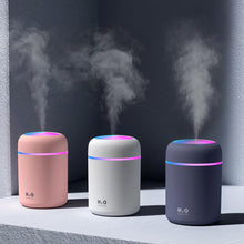Load image into Gallery viewer, Portable 300ml Electric Air Humidifier Aroma Oil Diffuser USB Cool Mist Sprayer with Colorful Night Light for Home Car